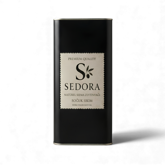 SEDORA | 2024-2025 Ekim Erken Hasat Soğuk Sıkım Natürel Sızma Zeytinyağı 5 LİTRE